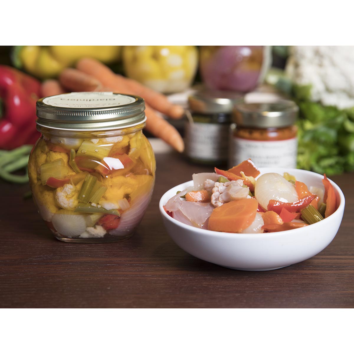 Sweet and sour pickled vegetables 350g