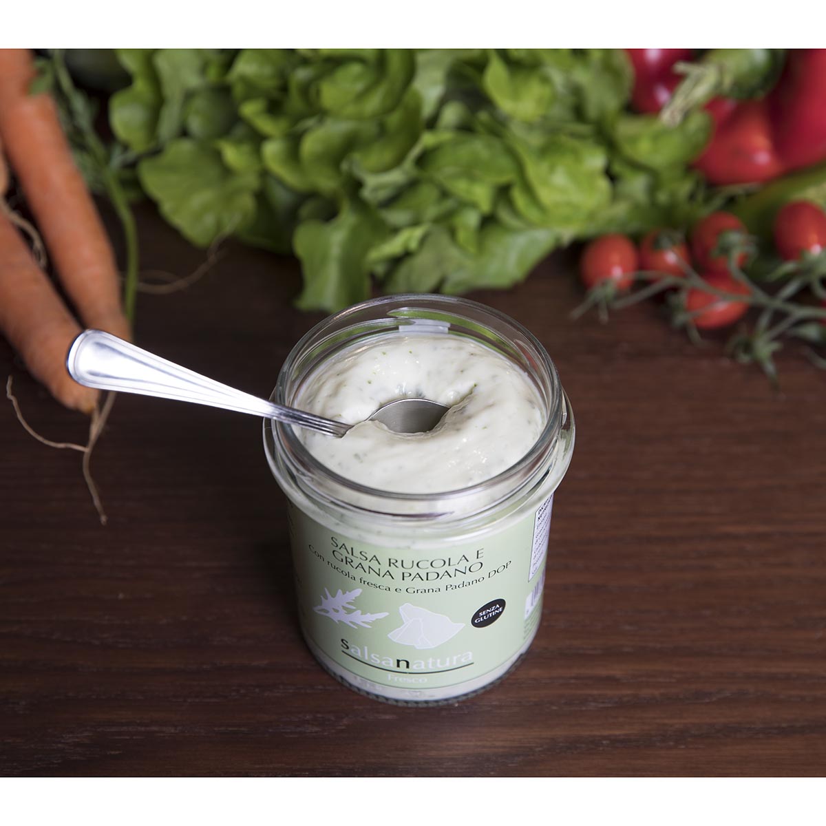 Salsa rucola e scaglie di Grana Padano 280g