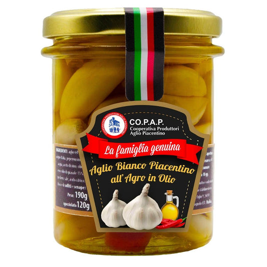 Aglio all'agro in olio